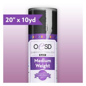 OeSD Medium Weight Tearaway Stablizer (black) main product image