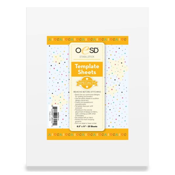 OeSD StabilStick Template Sheets - 8.5" x 11"
