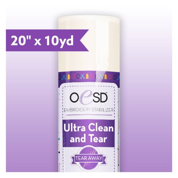 OeSD Ultra Clean & Tear Stablizer 20" x 10 yards roll