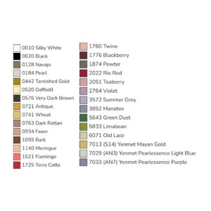 OeSD Enchanted Santa Thread Kit color chart