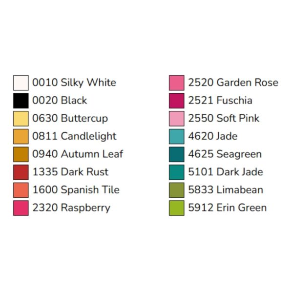 OeSD Serenity Prayer Thread Kit color chart