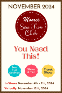 Sew Fun Club November home page banner