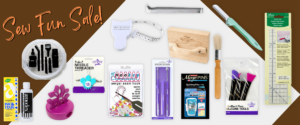 November Sew Fun Club product collage featuring sewing tools