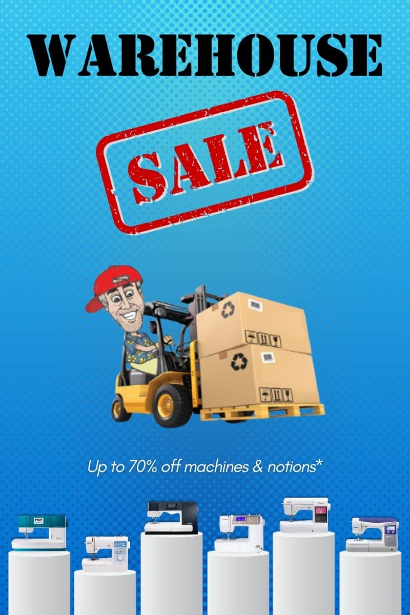 Warehouse Sale landing page banner for mobile