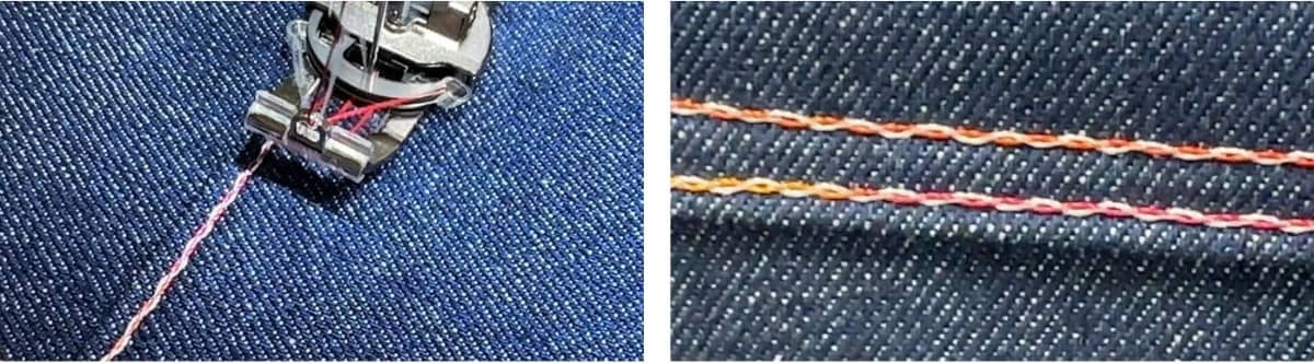 Baby Lock Applaud with chain stitch samples
