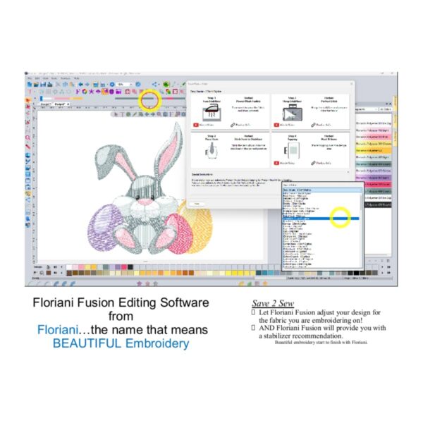Floriani Fusion software Save 2 Sew
