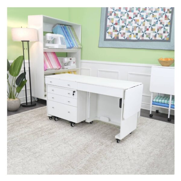Arrow Kangaroo/Joey Electric cabinet lifestyle image in white finish