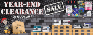 Year End Clearance Sale Home page banner