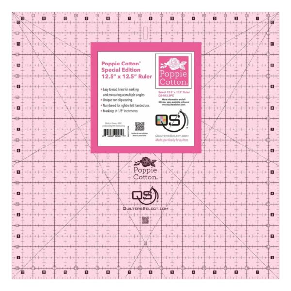 Quilters Select Pink Ruler 12.5"x12.5" main product image
