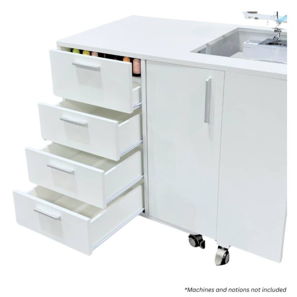 SewFine Hideaway Deluxe XL drawers open