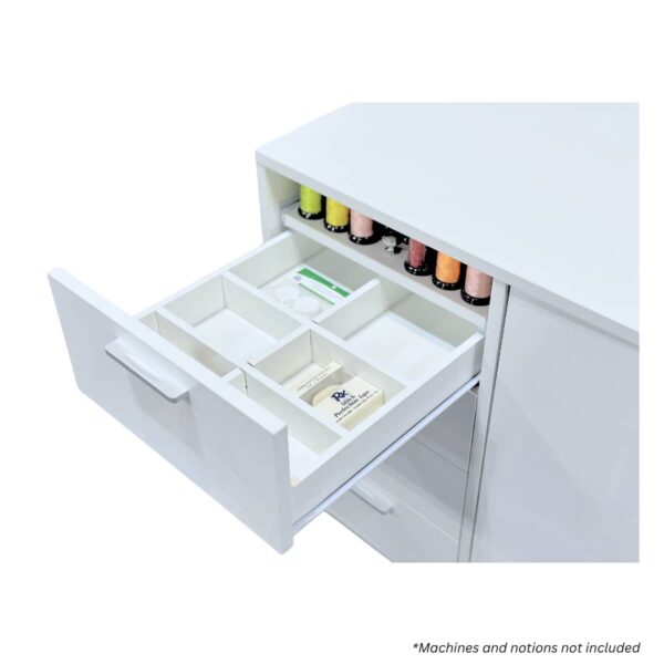SewFine Hideaway Deluxe XL top drawer compartments