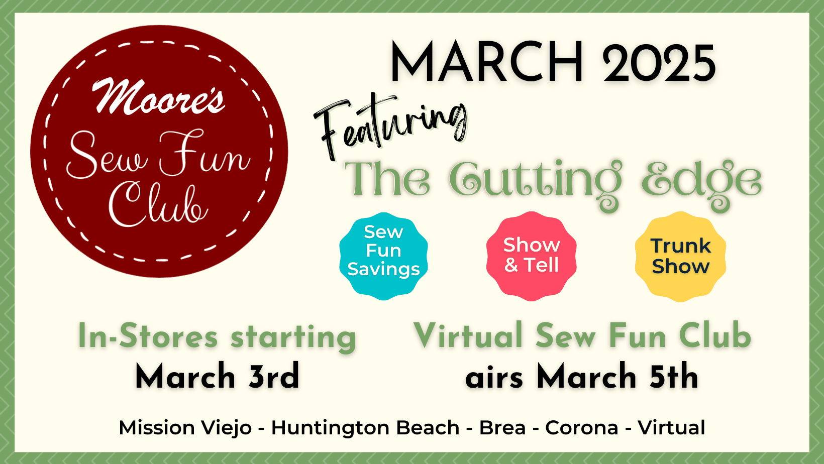 SFC March 2025 event info card