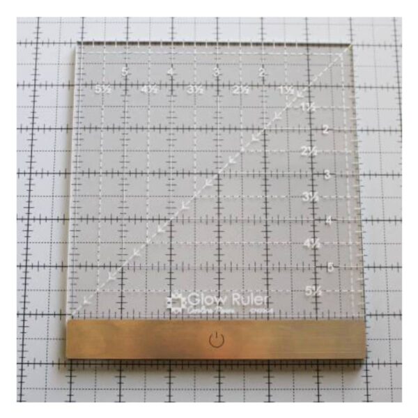 Carolina Moore Glow Ruler - 6" x 6" Square