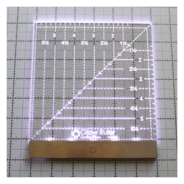 Carolina Moore Glow Ruler - 6" x 6" Square