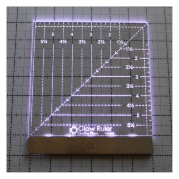 Carolina Moore Glow Ruler - 6" x 6" Square