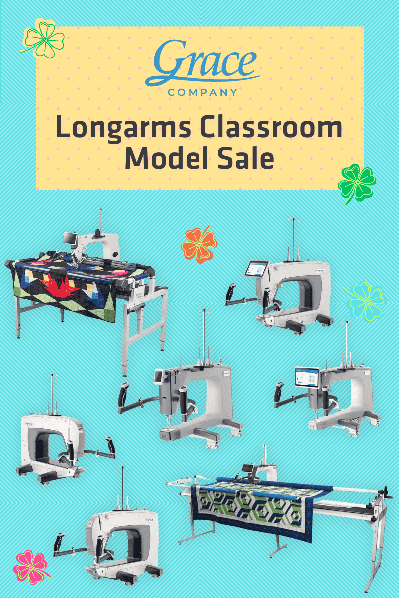 Grace Longarm Classroom Sale home page banner for mobile