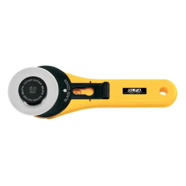 OLFA 60mm RTY-3/G Straight Handle Rotary Cutter blade open