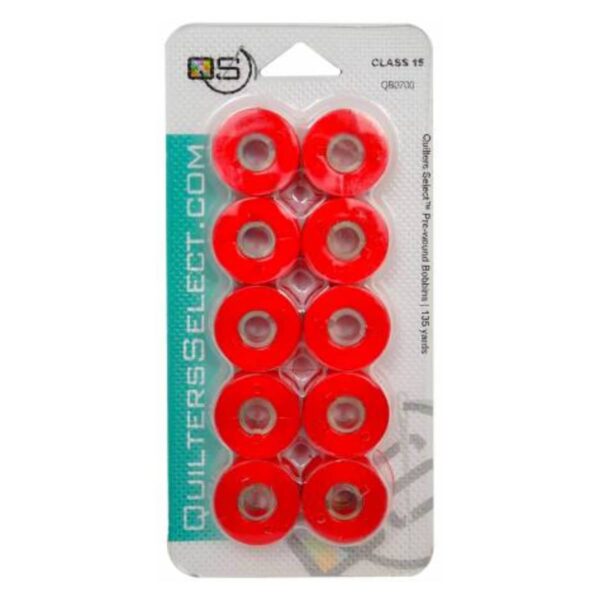 Quilters Select Bobbin Thread Mars red