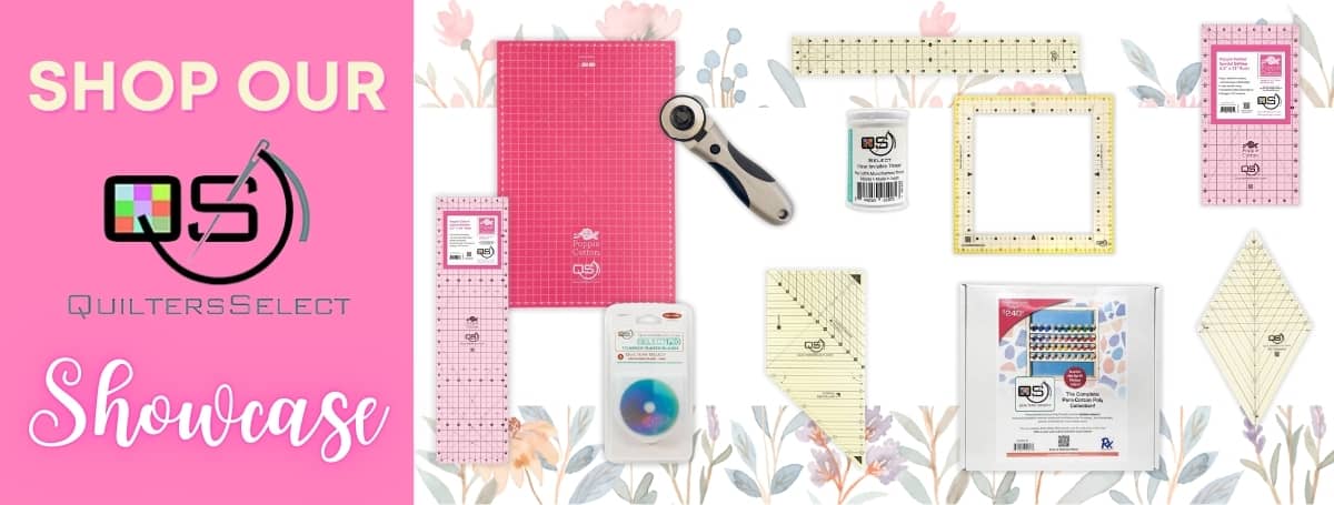 Quilters Select home page banner for April