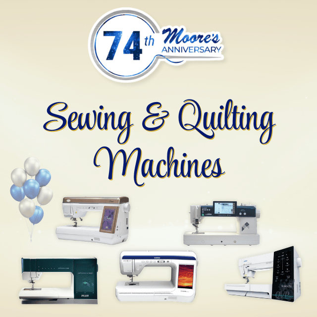 74th Anniversary sewing quilting Machines Category Card