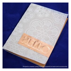Brother embossing Mat embossed Card