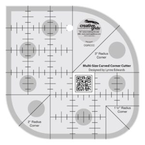 Creative Grids Curved Corner Cutter Quilt Ruler main product image