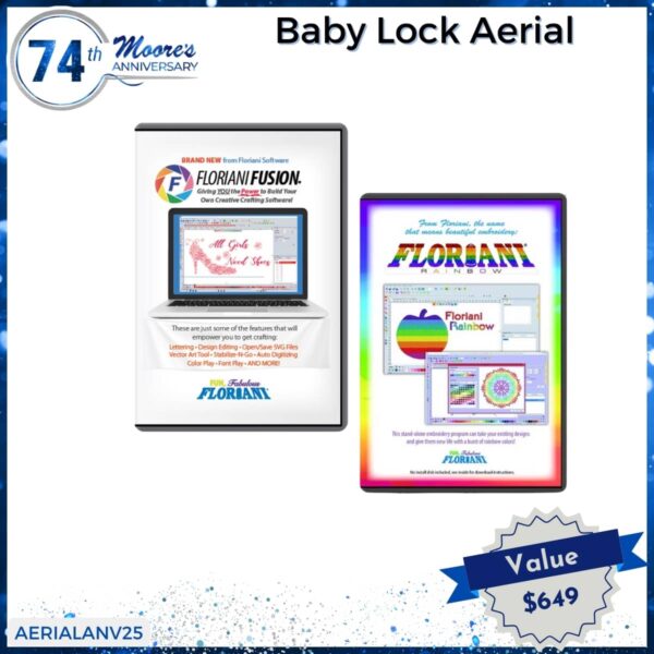 Baby Lock Aerial bundle for 74th Anniversary Sale