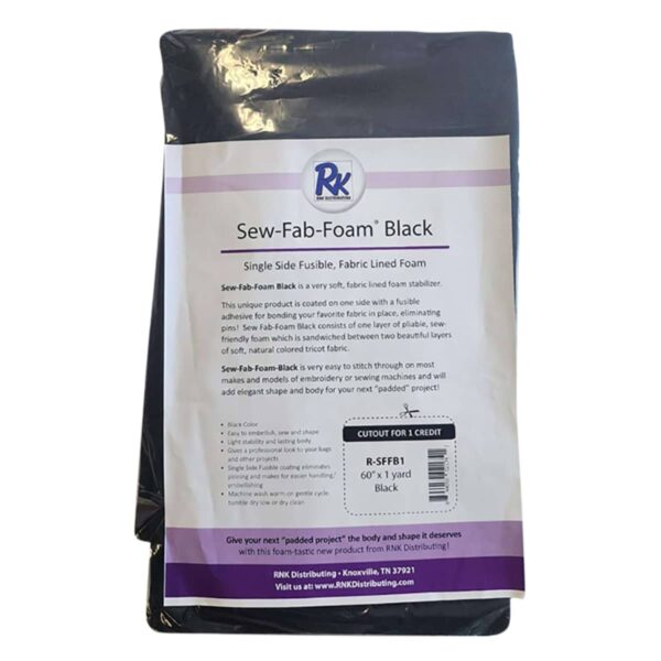 Floriani sew Fab Foam black main Product Image