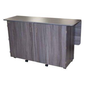 Horn Model 7600 angled view of closed cabinet in gray finish