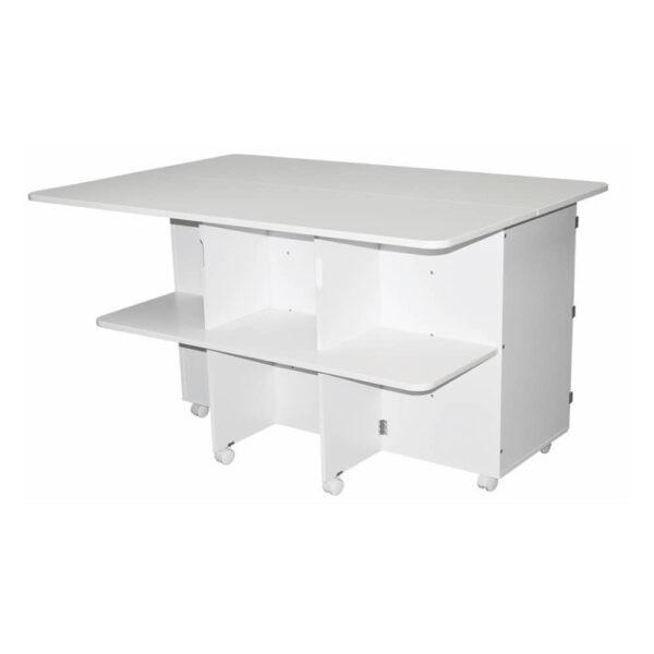 Horn Model 7600 back view of cabinet showing drawers and shelves