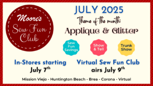 Sew Fun Club July info card