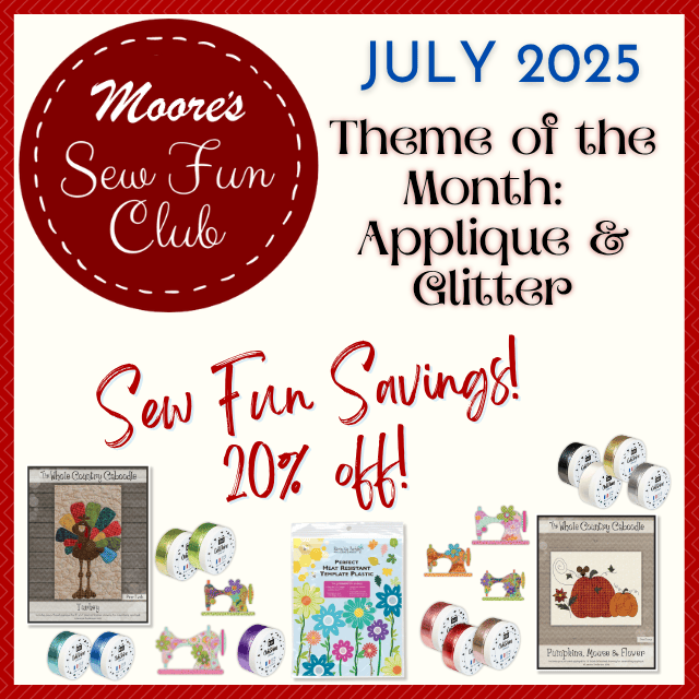 Sew Fun Club June 2025 category card featuring Americana