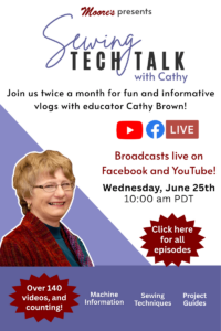 Updated Home Page Banner for Sewing Tech Talk with Cathy