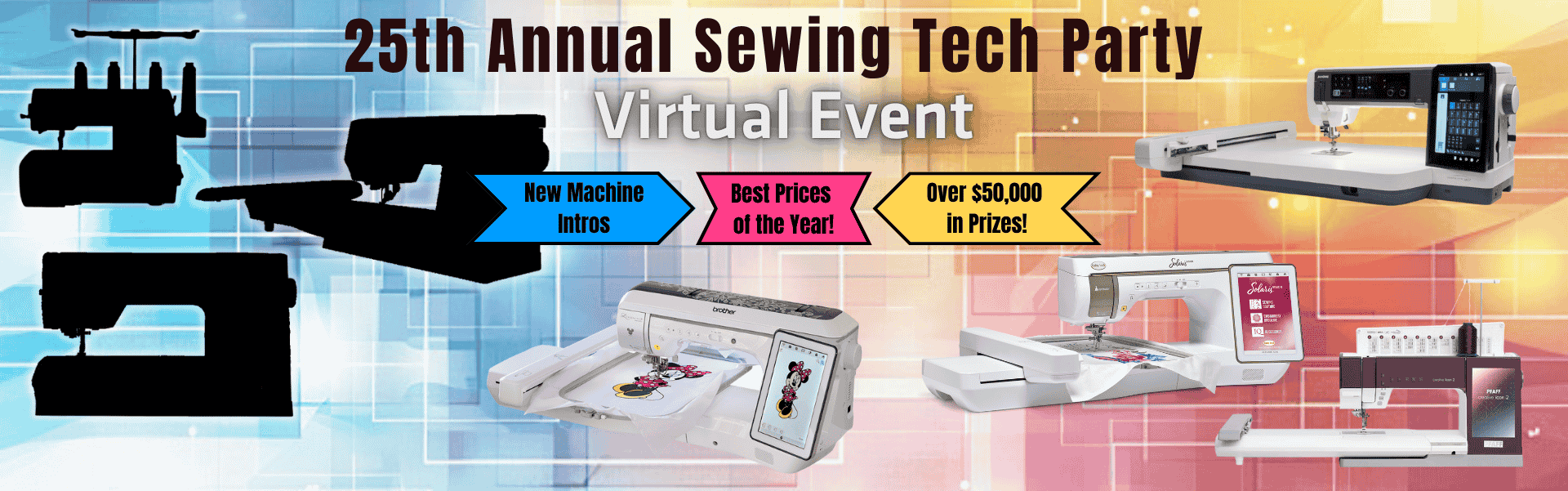 25th Virtual Tech Party landing page banner