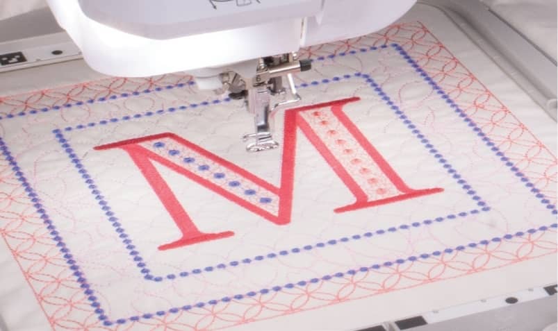 Quilting Around an Embroidery Pattern