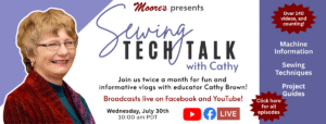 Home page banner for Sewing Tech Talk