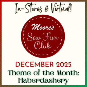 Sew Fun Club December 2025 sign up page card