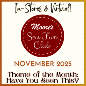 Sew Fun Club November 2025 sign up page card
