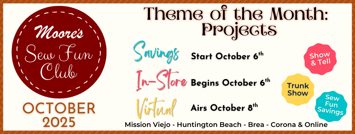 Sew Fun Club October 2025 home page banner