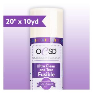OeSD Ultra Clean & Tear Fusible Stablizer 20" x 10 yards main product image