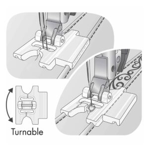 Pfaff pintuck Foot with Decorative Stitch Guide info Product Image