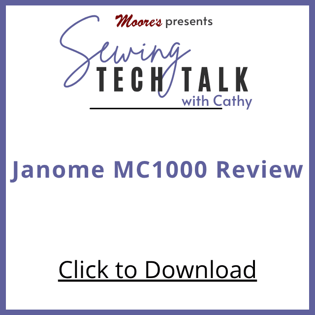 PDF card for Sewing Tech Talk vlog Shorten or Lengthen Jeans