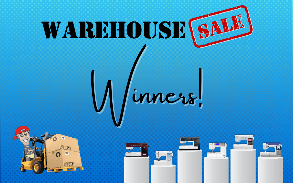 Warehouse Sale Winners page banner
