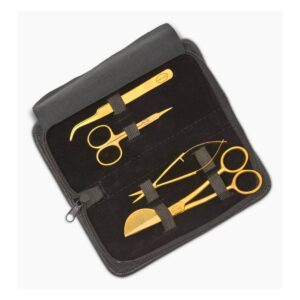 Baby Lock Gold Scissor Set with Embossed Black Pouch main Product Image
