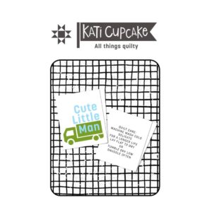 Kati Cupcake Cute Little Man Designer Woven Labels main Product Image