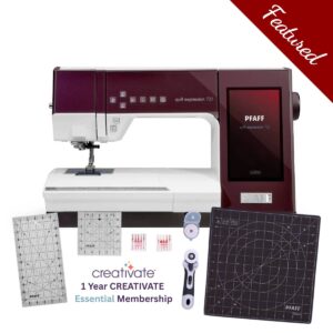 Pfaff quilt Express 725 sewing and quilting machine with featured bundle