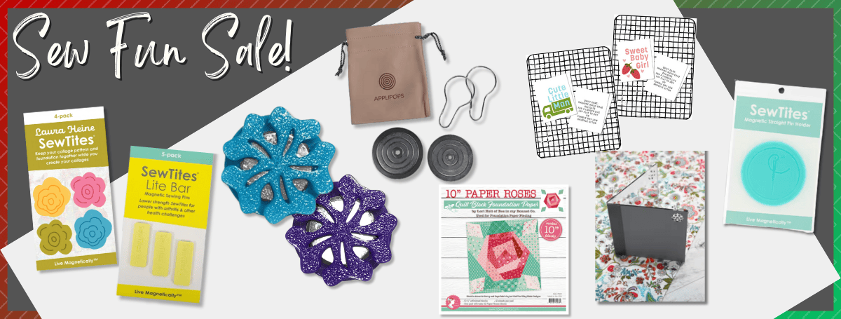 December 2025 Sew Fun Club product collage featuring Haberdashery?