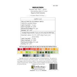 Cactus Queen Quilt Co BasiX Reflection Pattern back Product Image