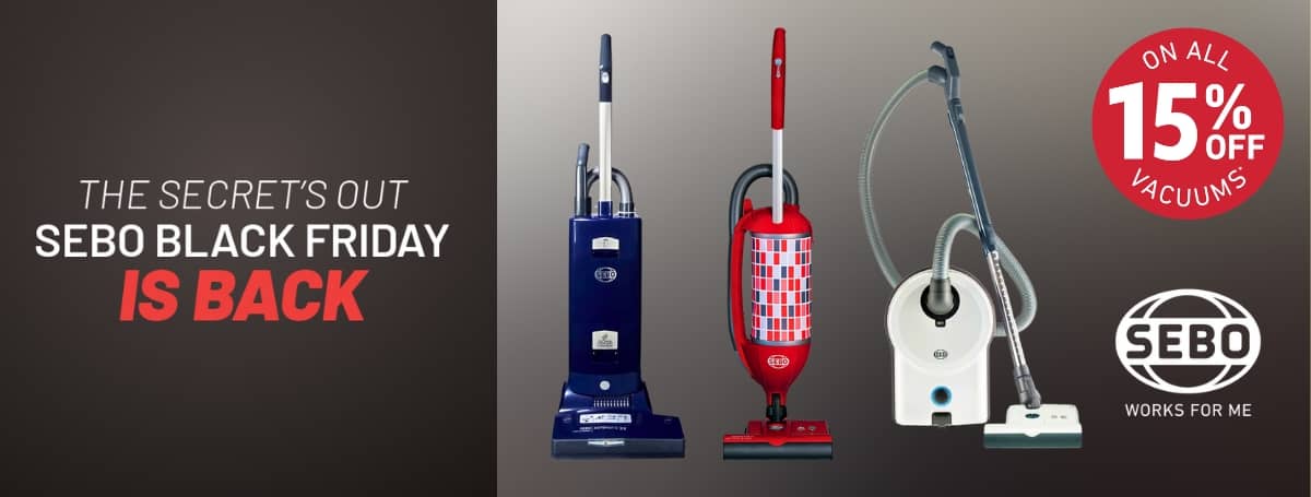 SEBO Black Friday desktop Banner