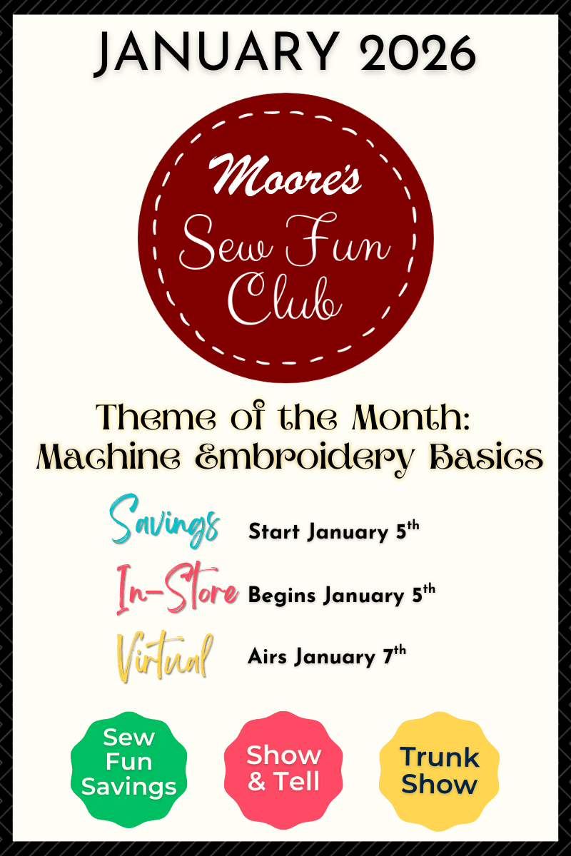 Sew Fun Club January 2026 home page banner for mobile